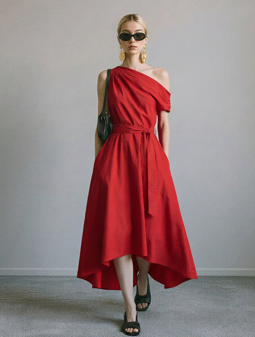 Elegantes Off-Shoulder Kleid mit Schnürung – Bild 18 | LuxeStyle