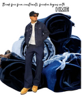 Schlanke Jeansjacke für Herren