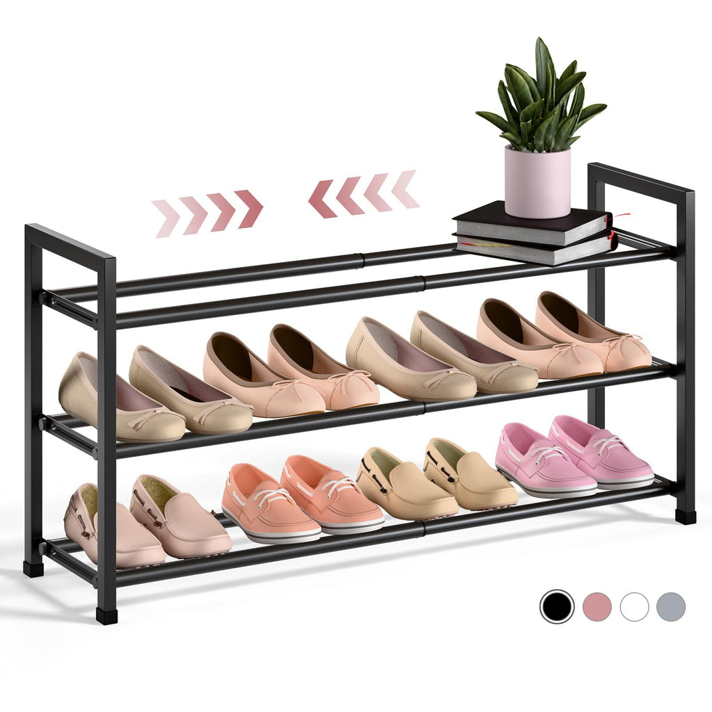 Ausziehbares Schuhregal aus Karbonstahl