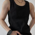 Herren Grau American-Style Ripp-Tanktop