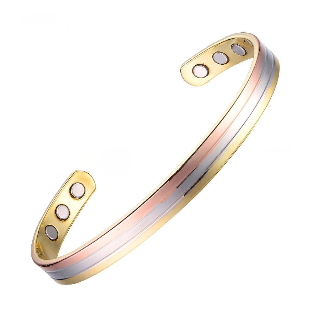 Gestreiftes Kupferarmband für Damen – Bild 6 | LuxeStyle