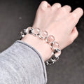 Armband aus geschliffenem Bergkristall