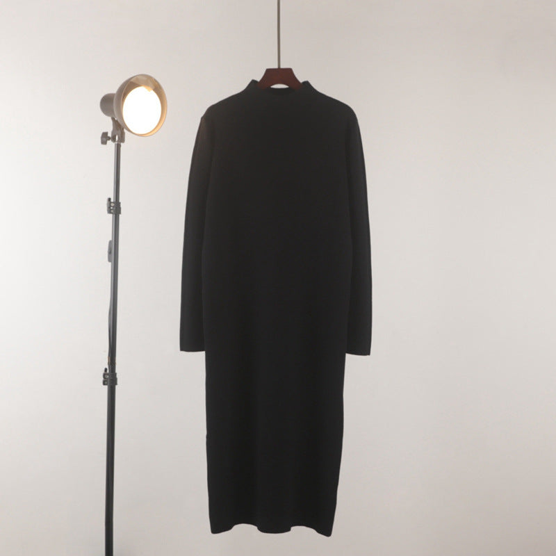 Warmes, halbhochausschn. Strickkleid