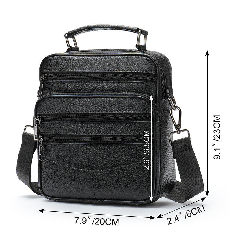 Business Schultertasche aus Echtleder – Bild 6 | LuxeStyle