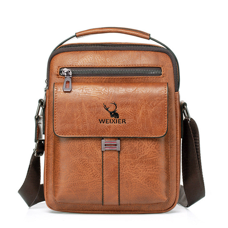 Messenger Tasche aus PU-Leder, schwarz – Bild 2 | LuxeStyle