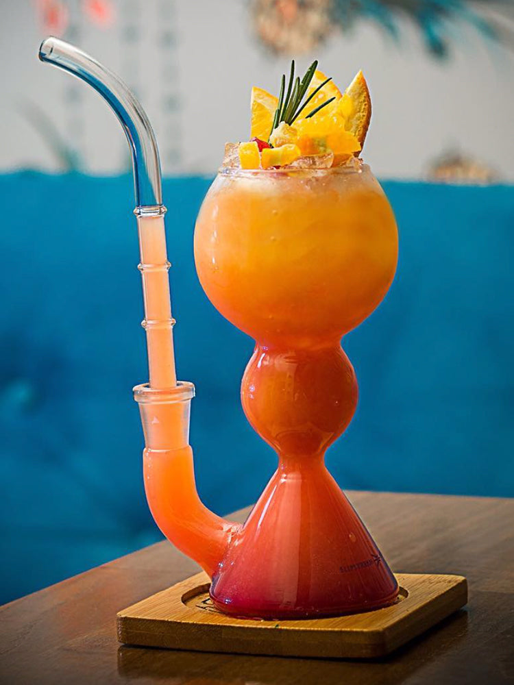 Glas-Shisha im Cocktailglas-Design