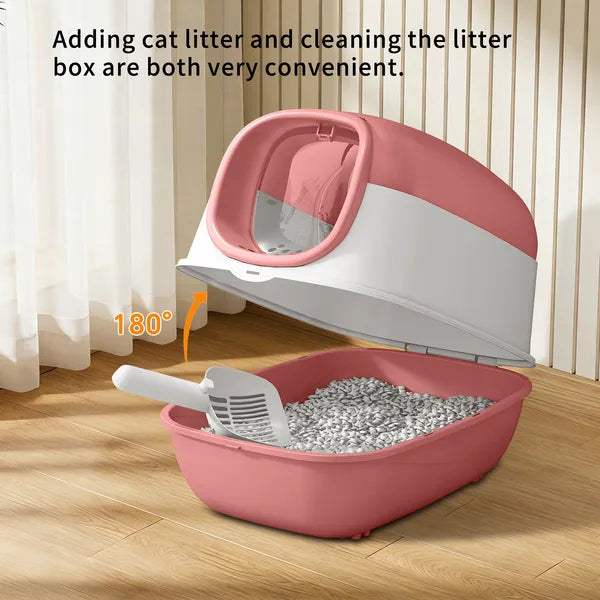 Pinkes Katzenkistchen E24 aus dickem Material