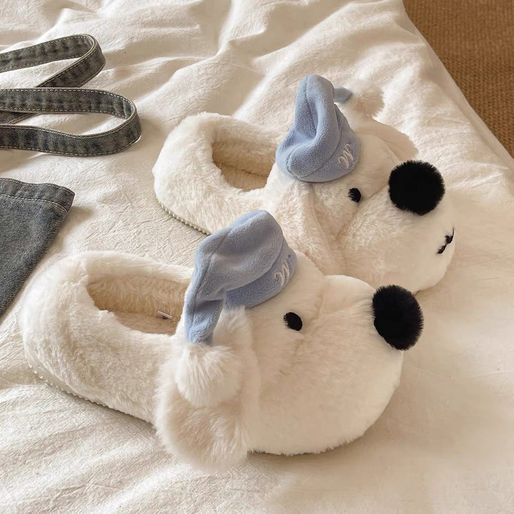 Weiche Winterbettmütze und rutschfeste Hausschuhe | LuxeStyle