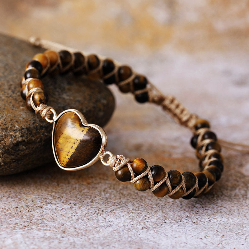 Lapis Lazuli Tropfen Armband handgewoben – Bild 8 | LuxeStyle