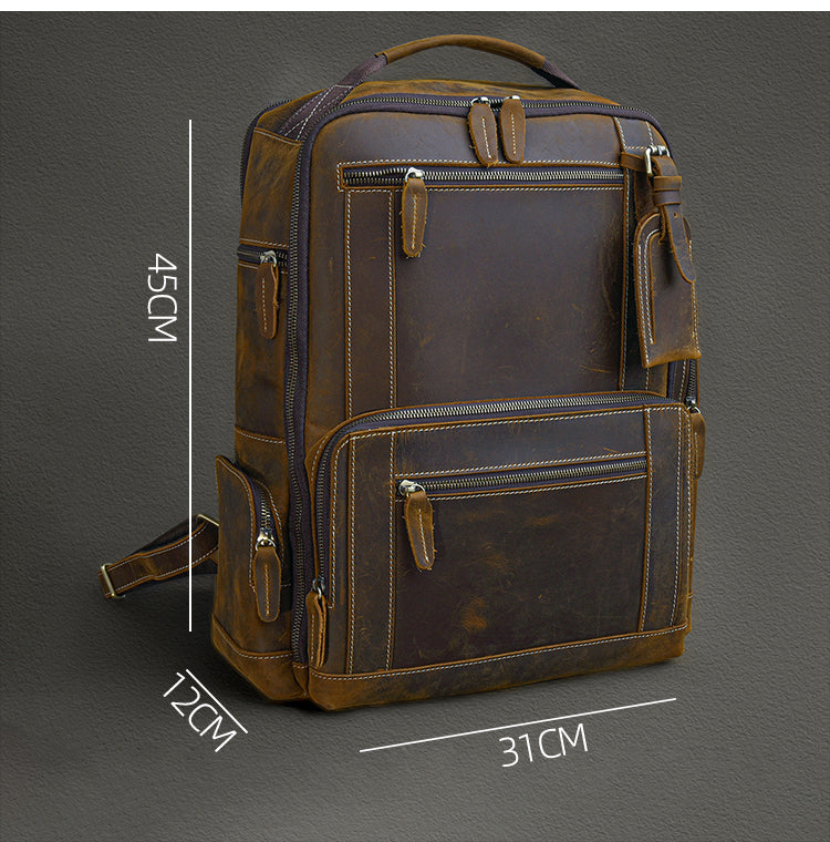 Rucksack aus Rindsleder – Bild 6 | LuxeStyle
