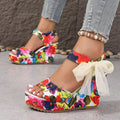 Sommer-Sandalen mit Schnürung