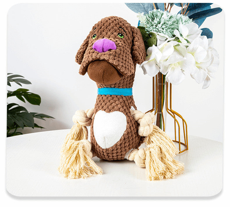 Hunde-Plüschtier mit Beissring