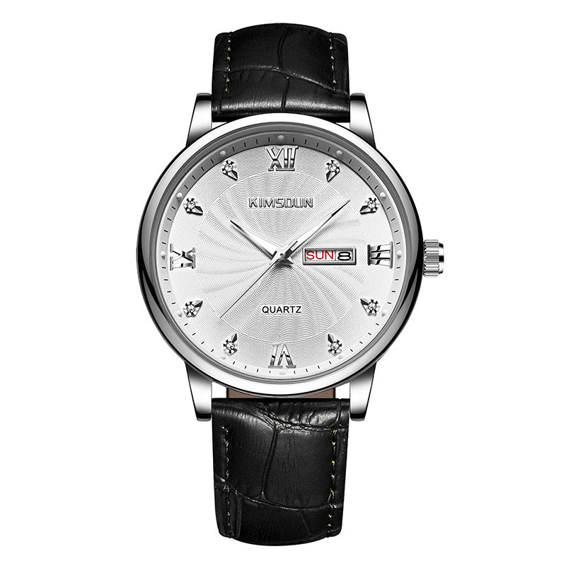 Herren-Armbanduhr mit Kalender und Datum