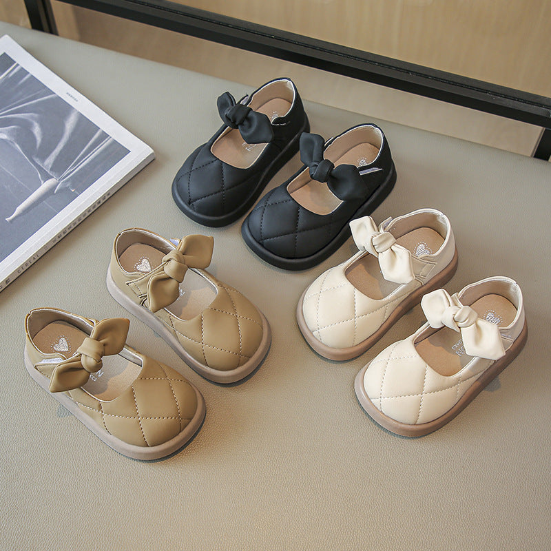 Prinzessinnen-Schuhe mit Bows, weiches Sohlen