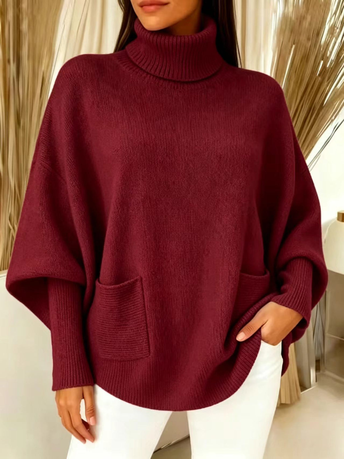 Rollkragenpullover mit langen Ärmeln – Bild 7 | LuxeStyle