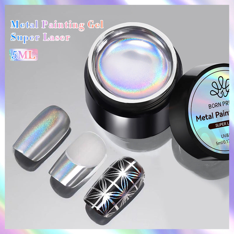 Spiegelglanz-Metall-Silber für Nageldesign – Bild 2 | LuxeStyle