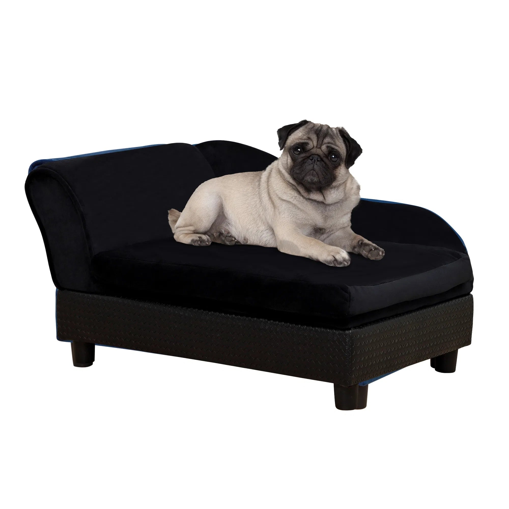 Hundebett mit Stauraum, Schwarz