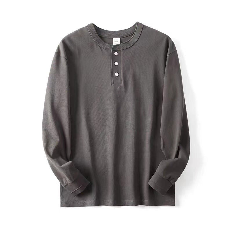 Einfarbiges Herrenpullover-Shirt – Bild 4 | LuxeStyle