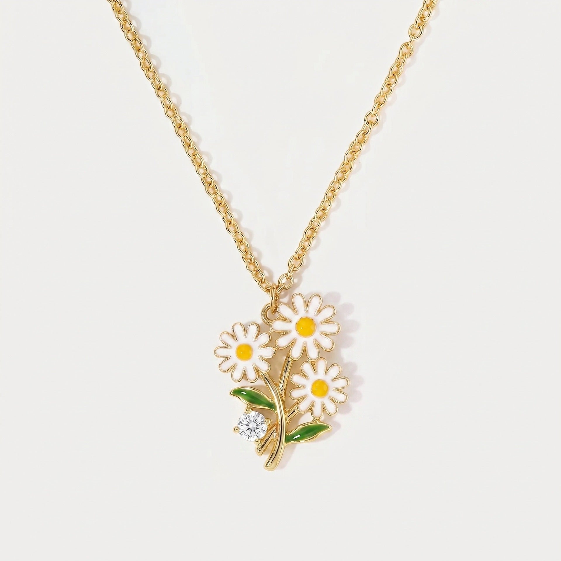 Geburtsblumen-Halskette mit Monatsblüte
