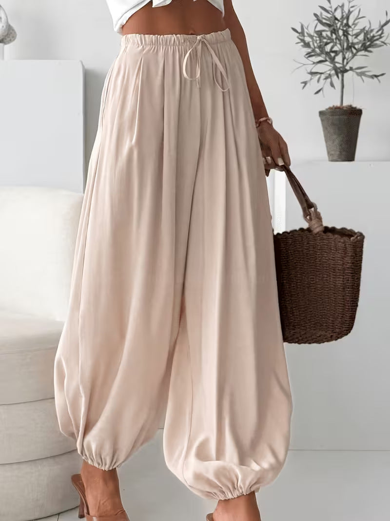 Weite Sommerhose mit Elastikbund