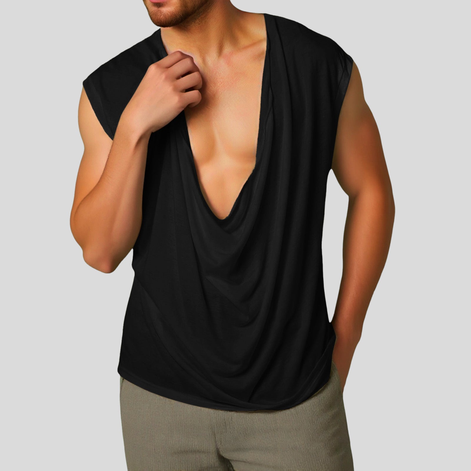 Herren ärmelloses V-Neck Tank Top