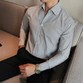 Herren Langarmhemd mit Streifenmuster – Bild 10 | LuxeStyle