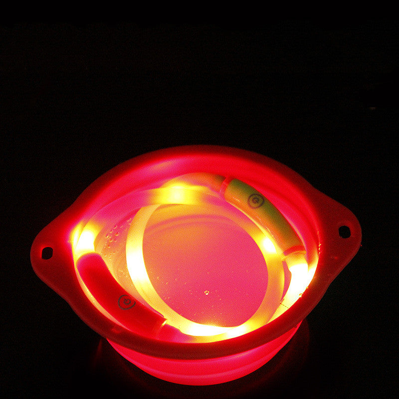 Wasserdichtes LED-Hundehalsband, rund – Bild 1 | LuxeStyle