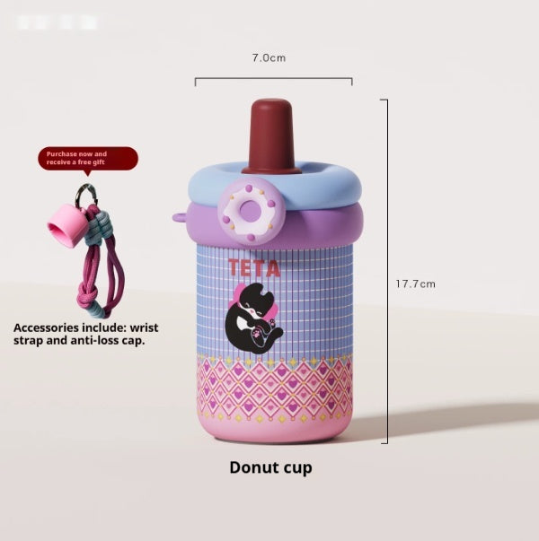 Trinkflasche mit Tragegurt – 450 ml | LuxeStyle