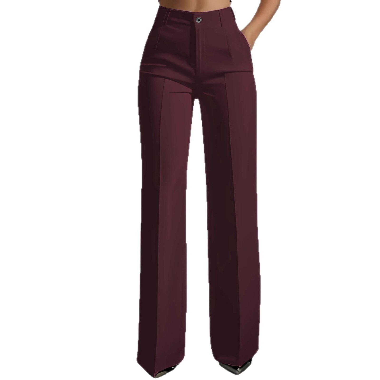 High-Waist Hose im eleganten, minimalistischen Stil