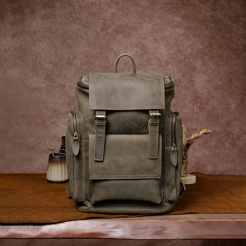 Vintage Leder Rucksack für Herren – Bild 4 | LuxeStyle