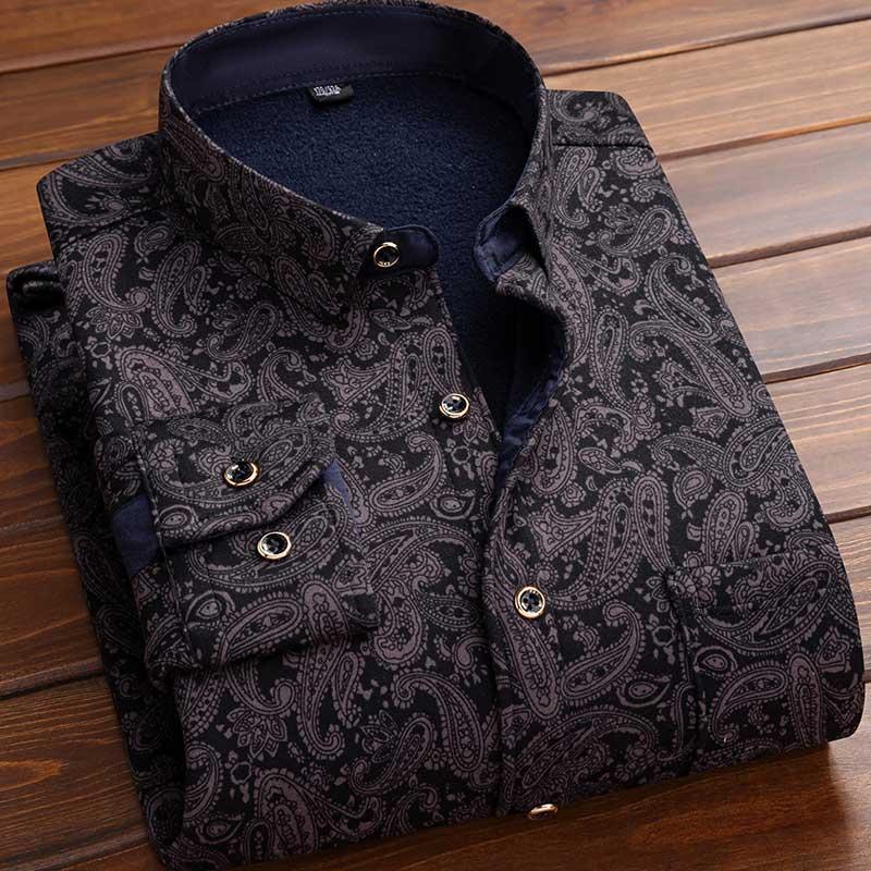 Herren Langarmshirt mit Fleecefutter – Bild 6 | LuxeStyle