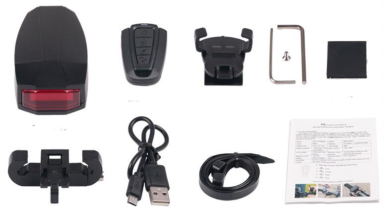 MTB Alarm-Hupe mit Licht