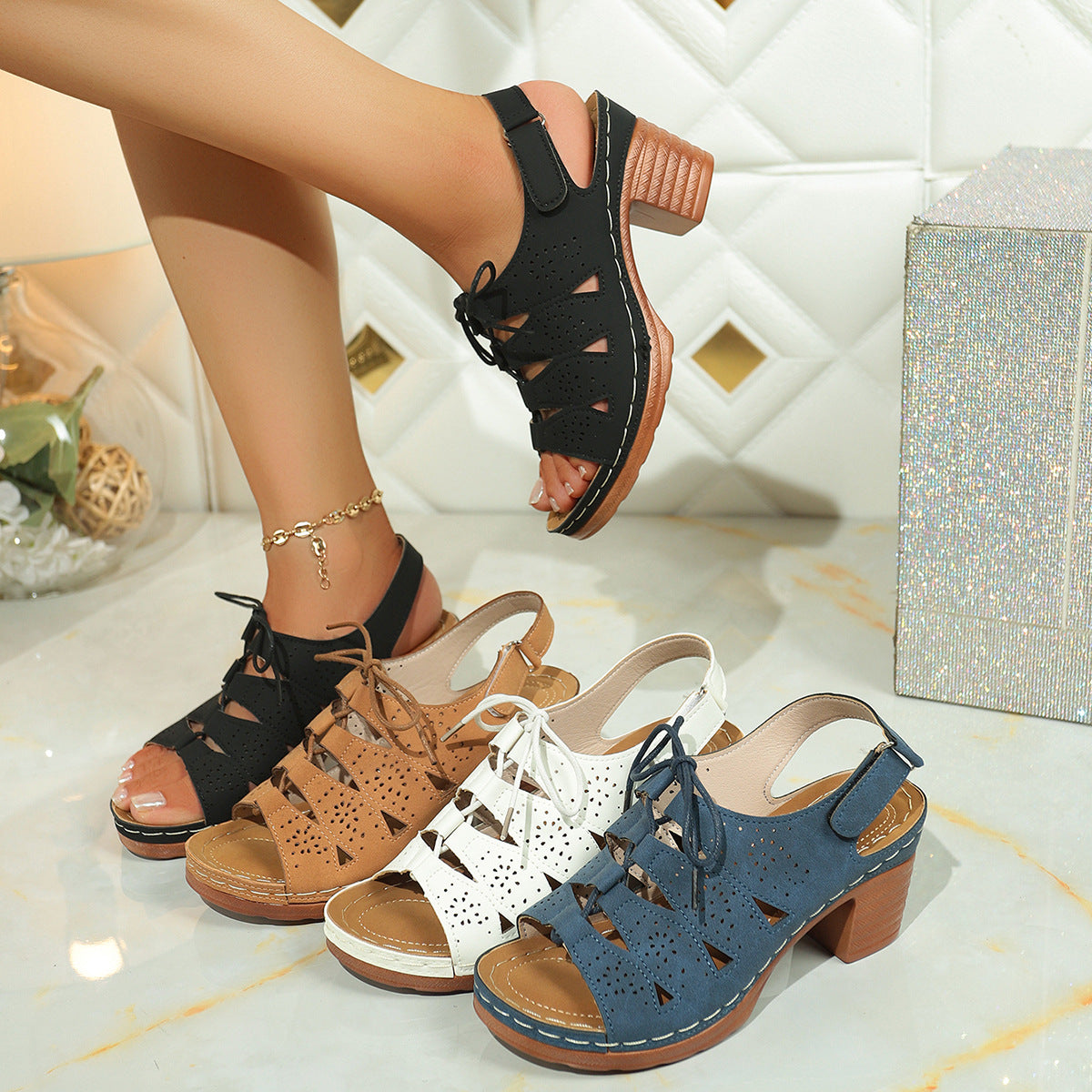 Hohe Sandalen · Modell 2