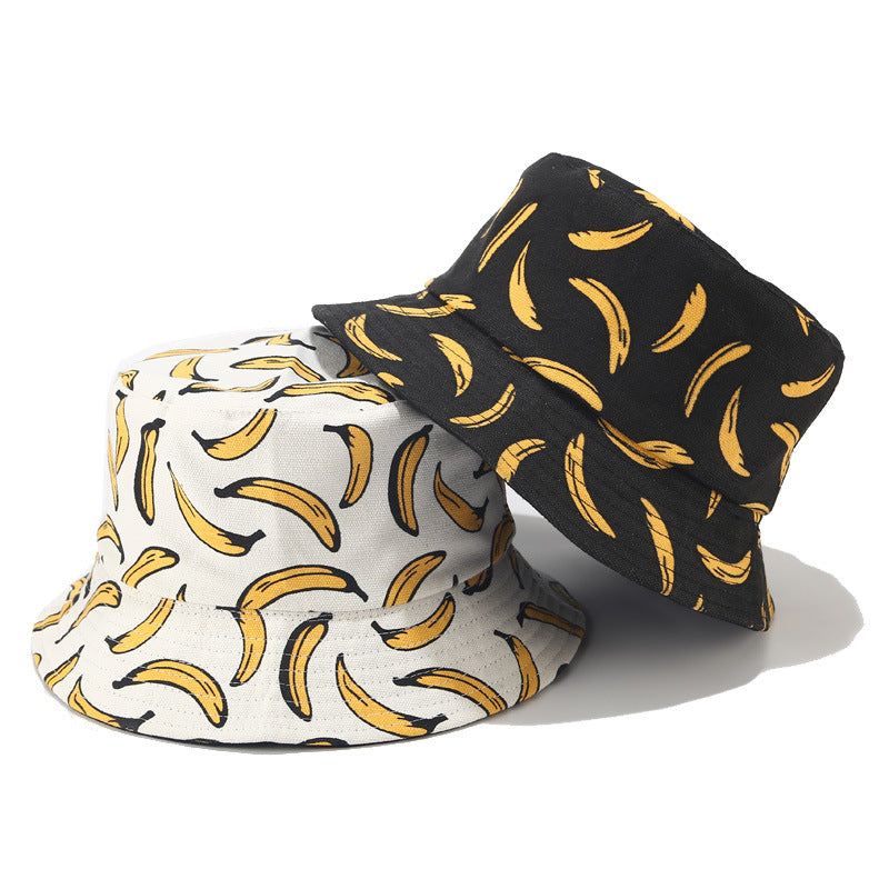 LuxeStyle Bucket Hat «Banana» · Schwarz, Print – Bild 4 – LuxeStyle Schweiz