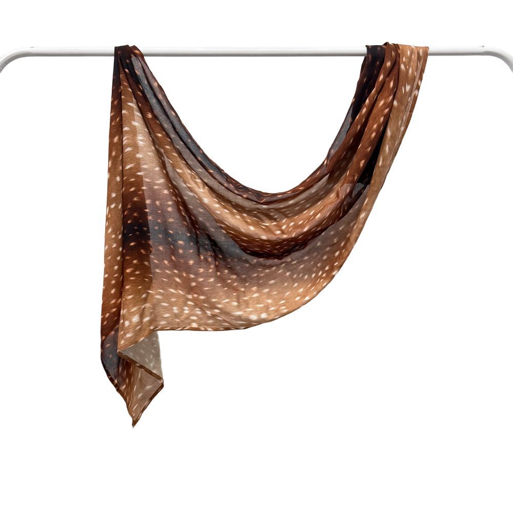 Kopftuch aus Modal-Baumwolle mit Marmor-Print – Bild 7 | LuxeStyle