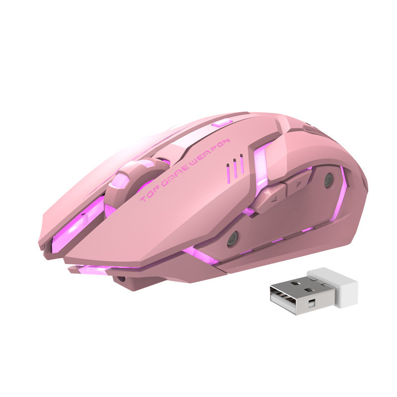 Drahtlose Gaming-Maus, stumm und ergonomisch