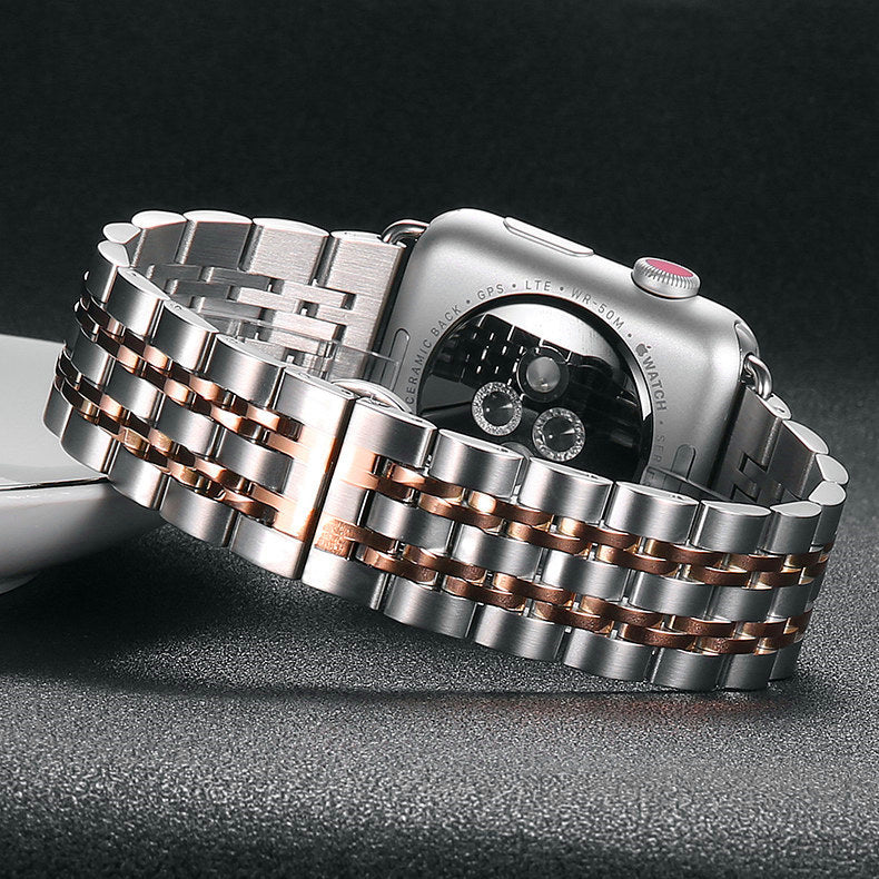Edelstahl-Armband mit Schmetterlingsschliesse – Bild 2 | LuxeStyle