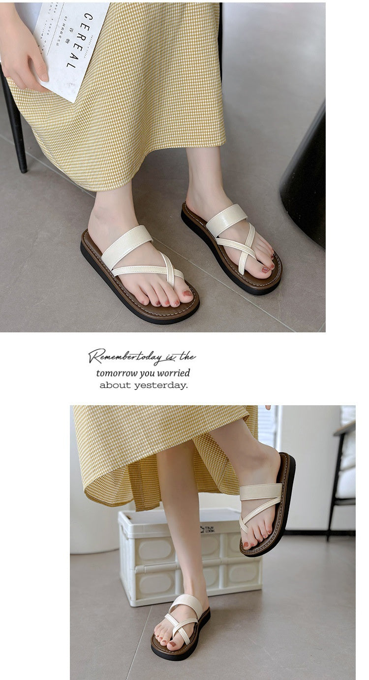 Vintage-Sandalen mit Kreuzriemen – Bild 2 | LuxeStyle