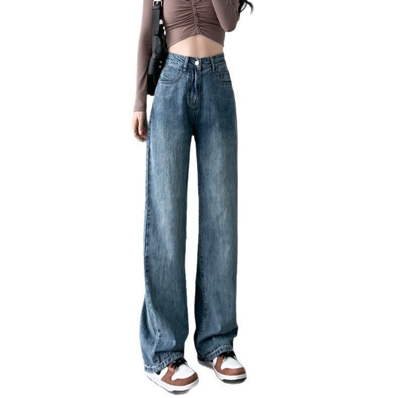 High-Waist Straight Leg Jeans im Retro-Look – Ansicht 2