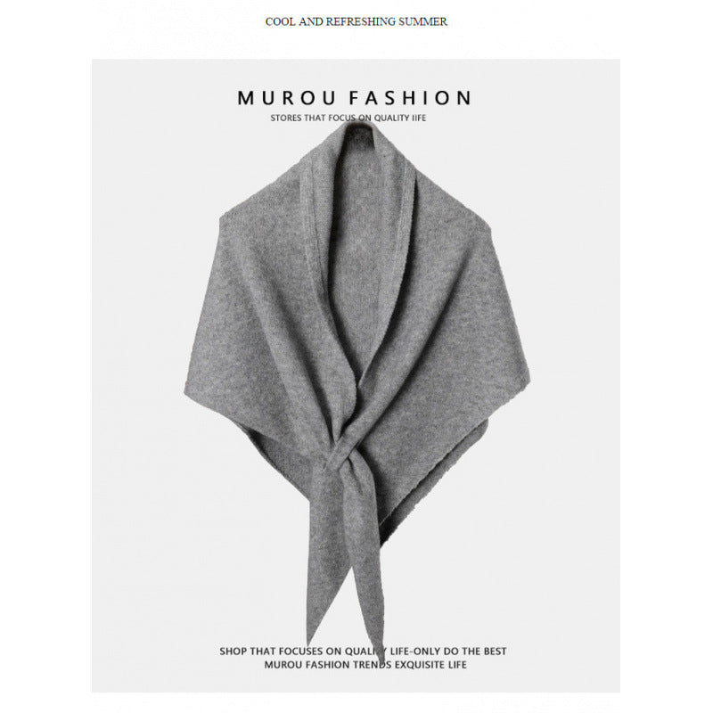 Schal aus 100 % Wolle – einfarbig – Bild 11 | LuxeStyle