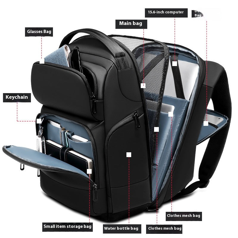 Multifunktionaler Business-Reise-Rucksack – Bild 4 | LuxeStyle