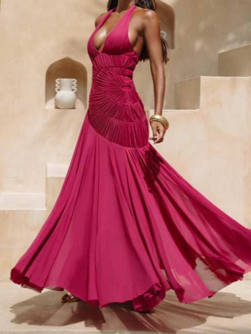 Elegantes Abendkleid mit tiefem Rückenausschnitt
