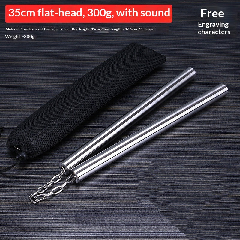 Edelstahl Nunchaku, 35 cm