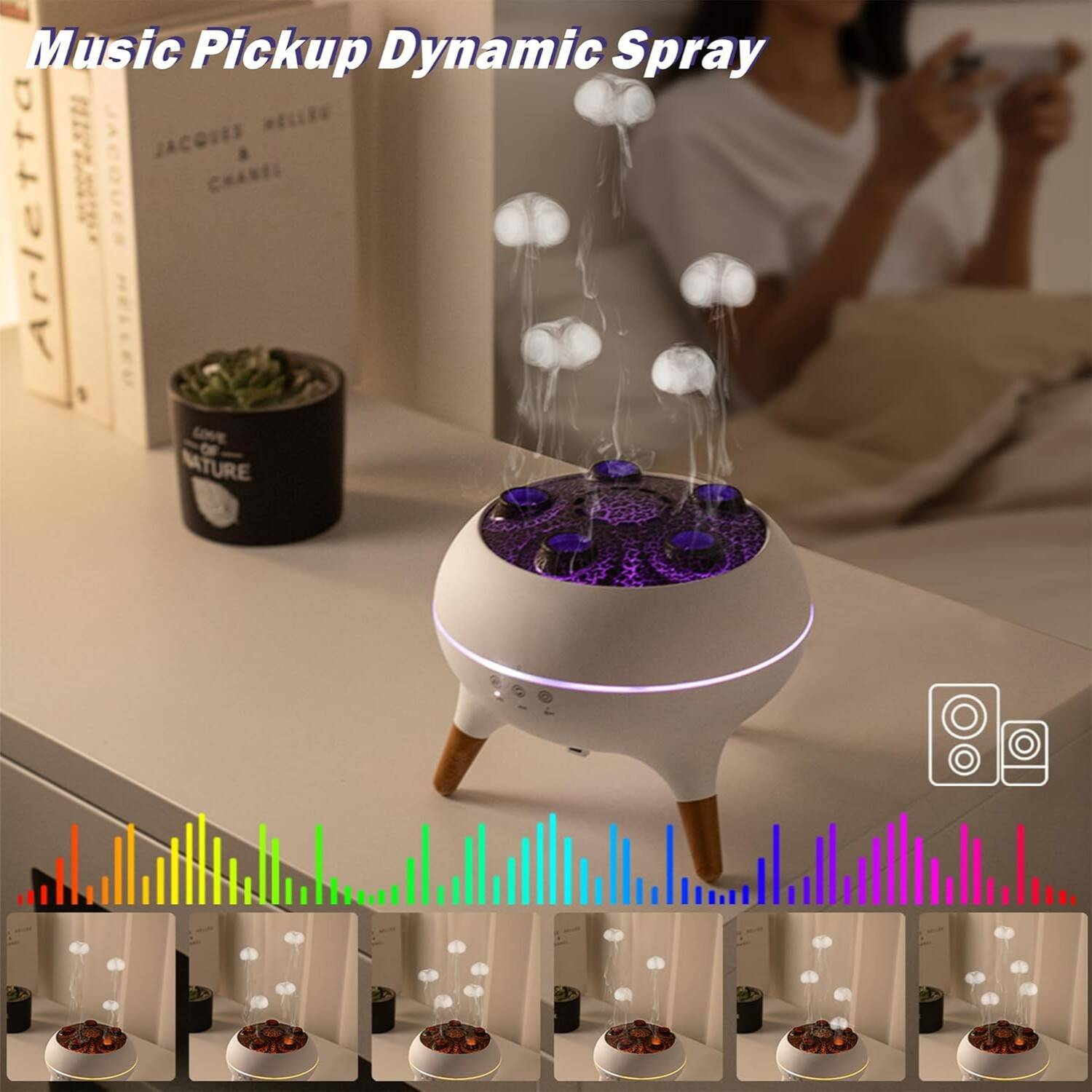 Quallen-Diffuser «Medusa» – mit Musik & LED