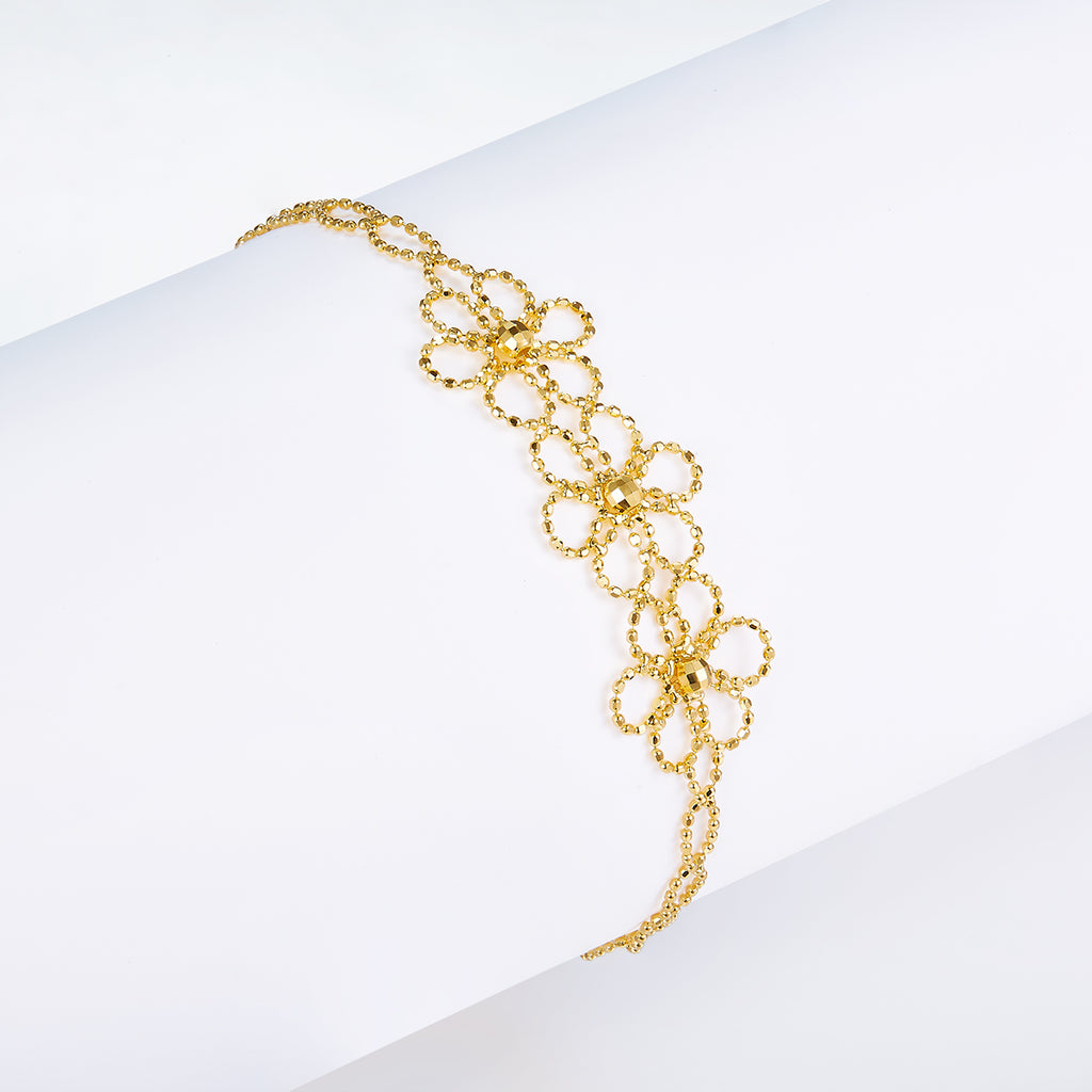 925-Silber Blüten-Armband Fiore
