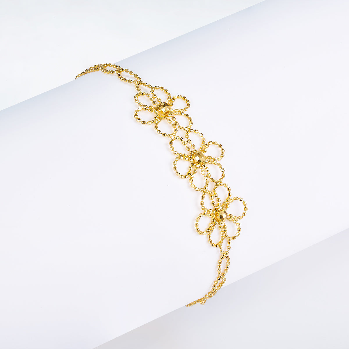 925-Silber Blüten-Armband Fiore