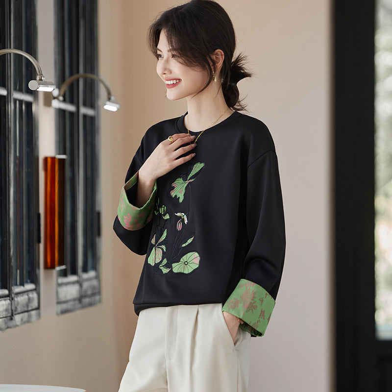 Sweatshirt im neuen chinesischen Stil