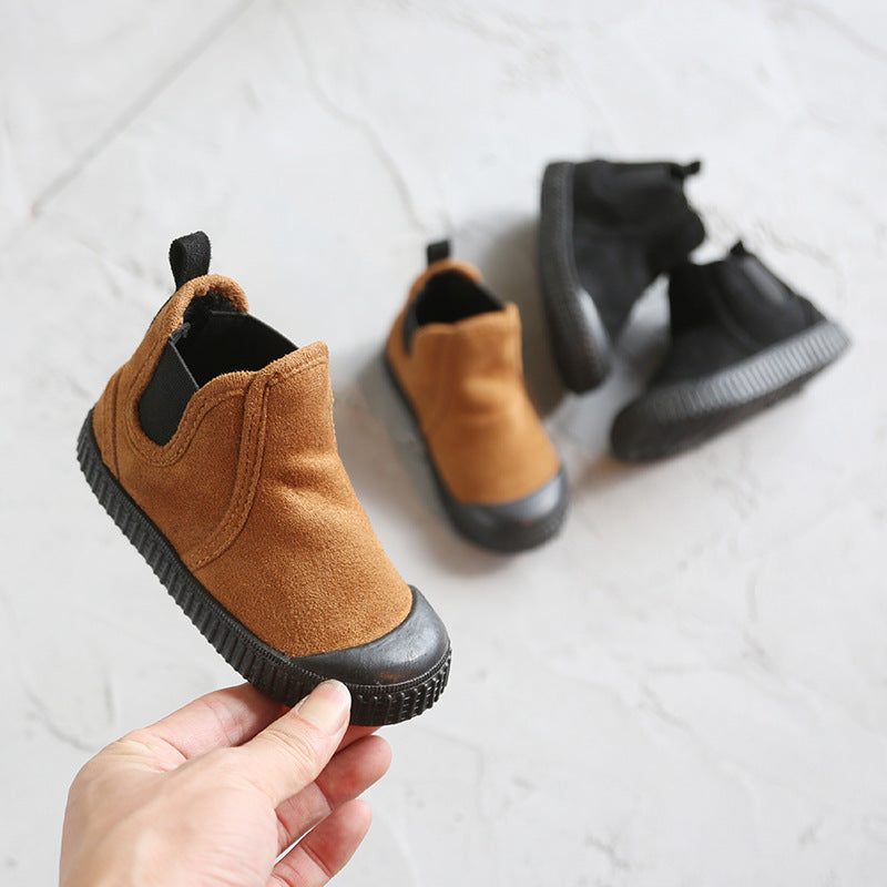 Warme Velour-Kinderschuhe
