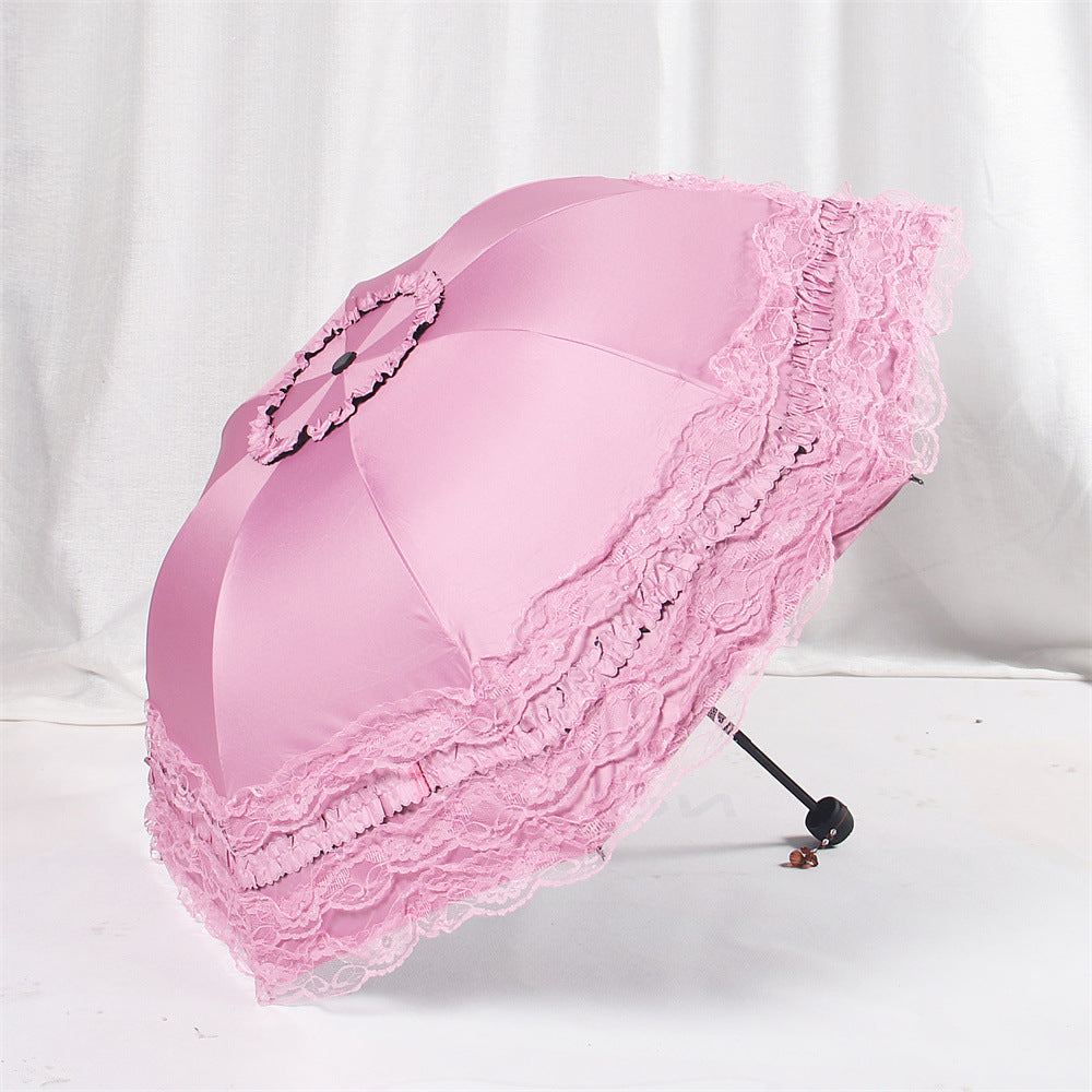 Princess Sonnenschirm mit Spitze
