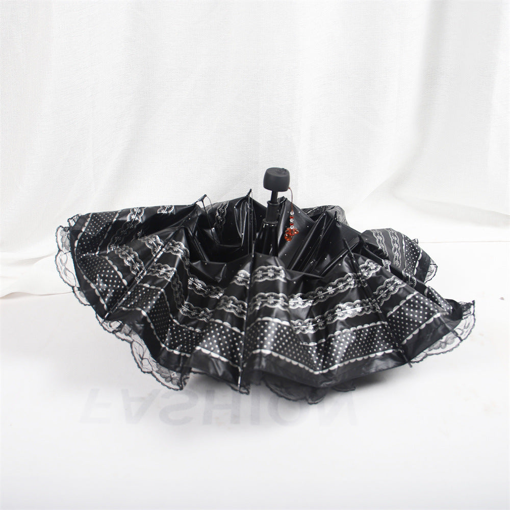 Princess Sonnenschirm mit Spitze